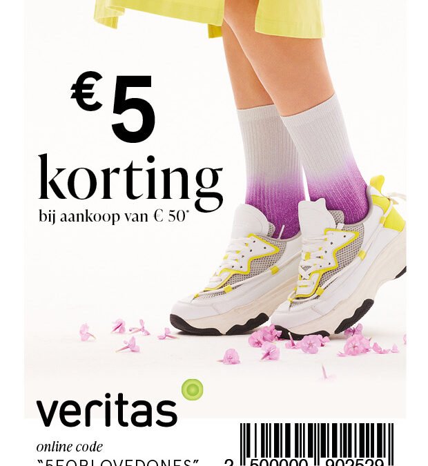 Geniet van 5 euro korting bij Veritas