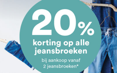 20% korting bij JBC op alle jeans*