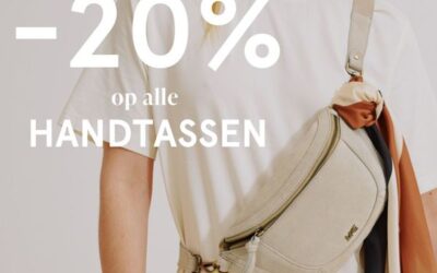 20% korting op alle handtassen bij Veritas